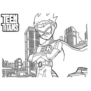 Robin Destemido nas Alturas de Jump City