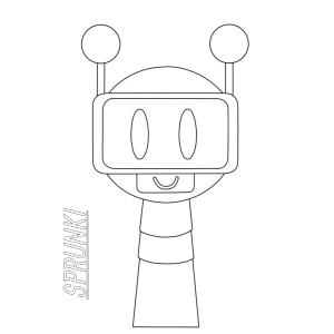 Robot Divertido no Mundo Sprunki