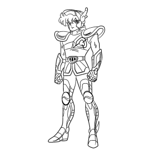 Seiya: O Cavaleiro de Pégaso Pronto para Colorir!