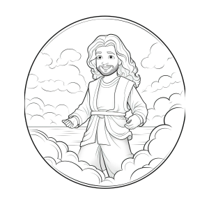 Serenidade dos Céus: Jesus em Paz