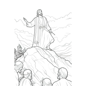 Sermão da Montanha: Pinte a Sabedoria de Jesus