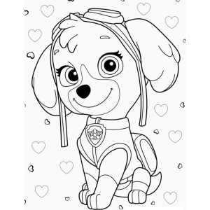 Skye em Ação: Hora de Colorir!