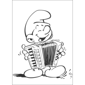 Harmonias Azuis: Smurf com Acordeão