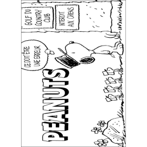 Snoopy no Campo de Golfe