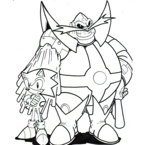 Sonic e Eggman: Encontro Épico em Preto e Branco