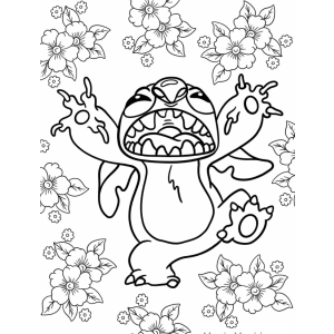 Stitch em uma Aventura Florescente