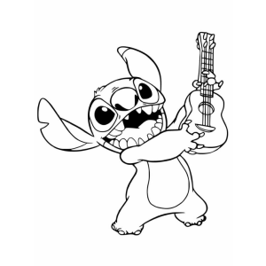 Stitch Rock Star Coloring Adventure