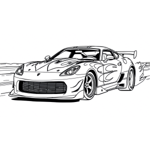 Supercarro em Alta Velocidade