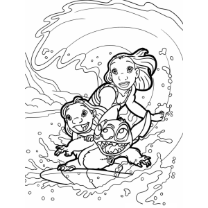 Surfando com Lilo e Stitch