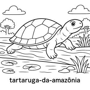 Tartaruga Amazônica em Seu Habitat