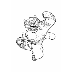 Tigress em Ação: A Arte de Kung Fu Panda