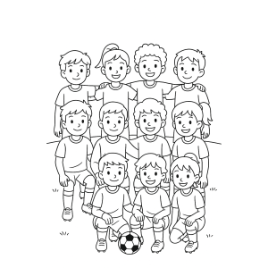 Time de Futebol: Prontos para a Partida