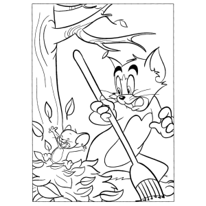 Tom and Jerry's Leafy Antics