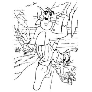 Tom e Jerry Aventuram-se na Praia