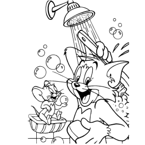Tom e Jerry em uma Aventura no Banho