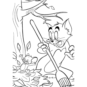 Tom e Jerry na Folia de Outono