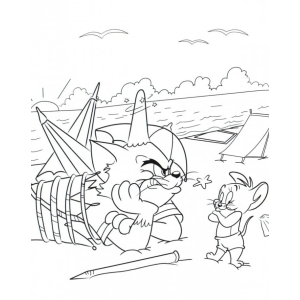 Tom e Jerry no Desafio de Praia