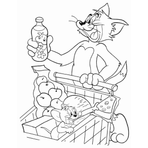 Tom e Jerry no Supermercado: Aventura em Preto e Branco