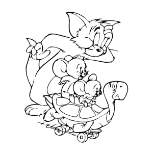 Tom em Pânico com Jerry e Tuffy em Ação