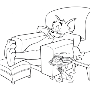 Tom Relaxando, Jerry Aprontando