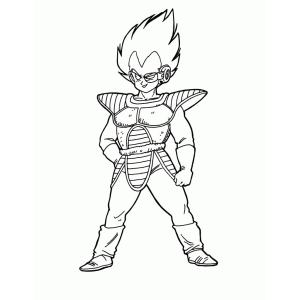 Transforme o Príncipe Saiyajin com Cores Vibrantes