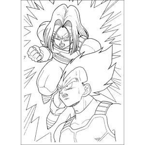 Força e Determinação: Trunks e Vegeta em Ação