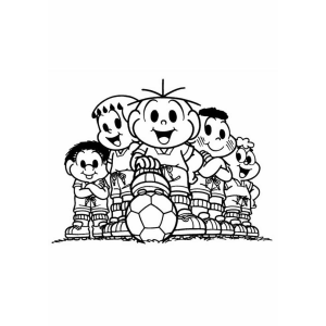 Turma da Mônica em Ação no Futebol