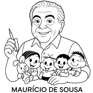 Turma da Mônica com Maurício de Sousa