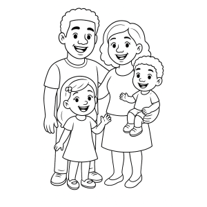 Um Dia Colorido em Família