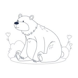 O Alegre Urso no Jardim