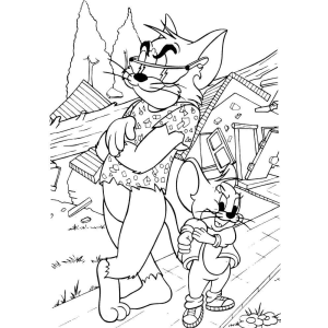 Vamos Colorir com Tom e Jerry Estilosos