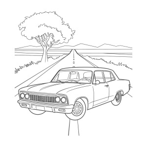 Em uma Viagem Clássica de Carro