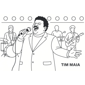 Vibrante Tim Maia no Palco