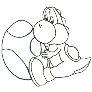 Yoshi e seu Ovo: Uma Aventura para Colorir