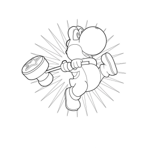 Yoshi e o Grande Martelo Estelar