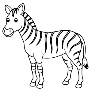 A Zebra Encantada: Traços e Cores