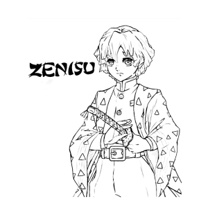 Zenitsu em Foco: Prepare-se para Colorir!