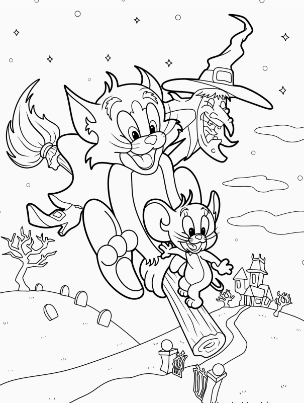 Tom e Jerry em Aventura Mágica de Halloween