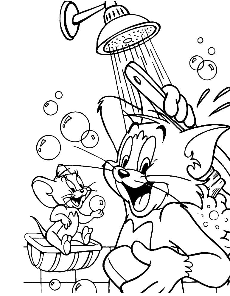 Tom e Jerry em uma Aventura no Banho