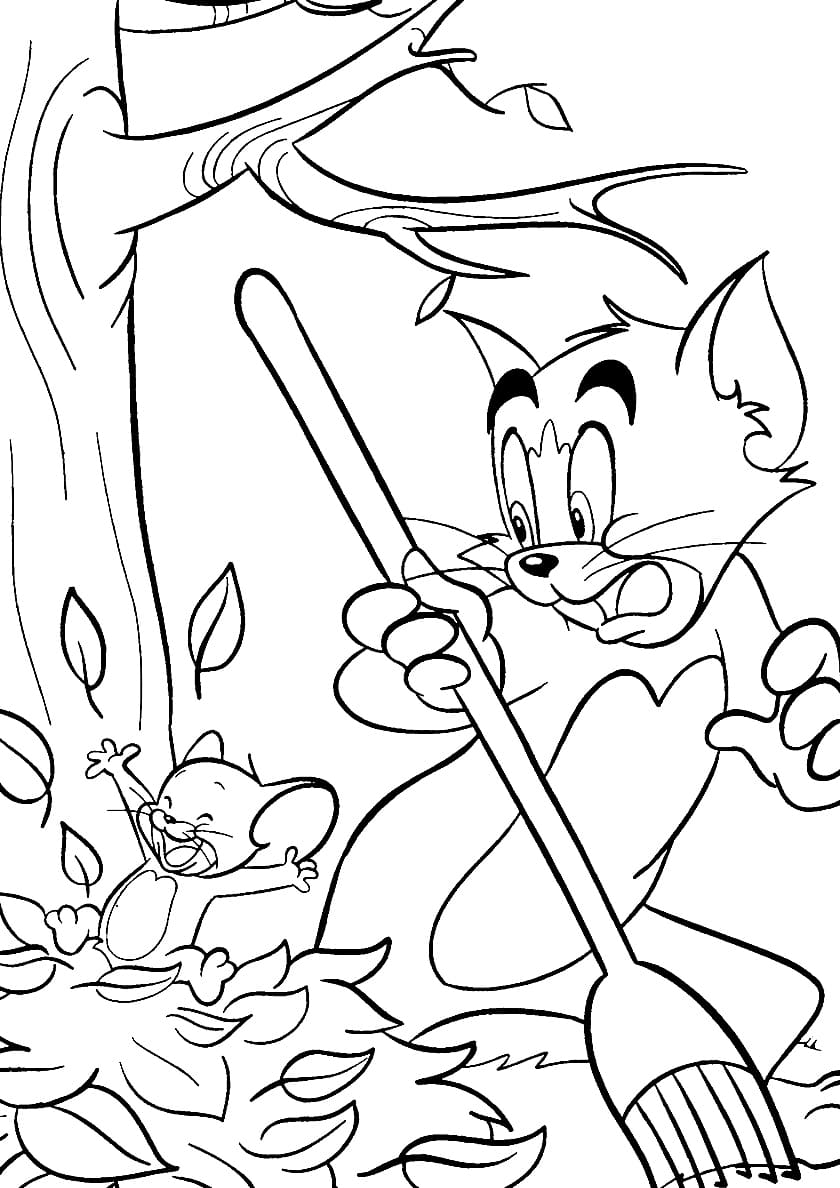 Tom e Jerry na Folia de Outono