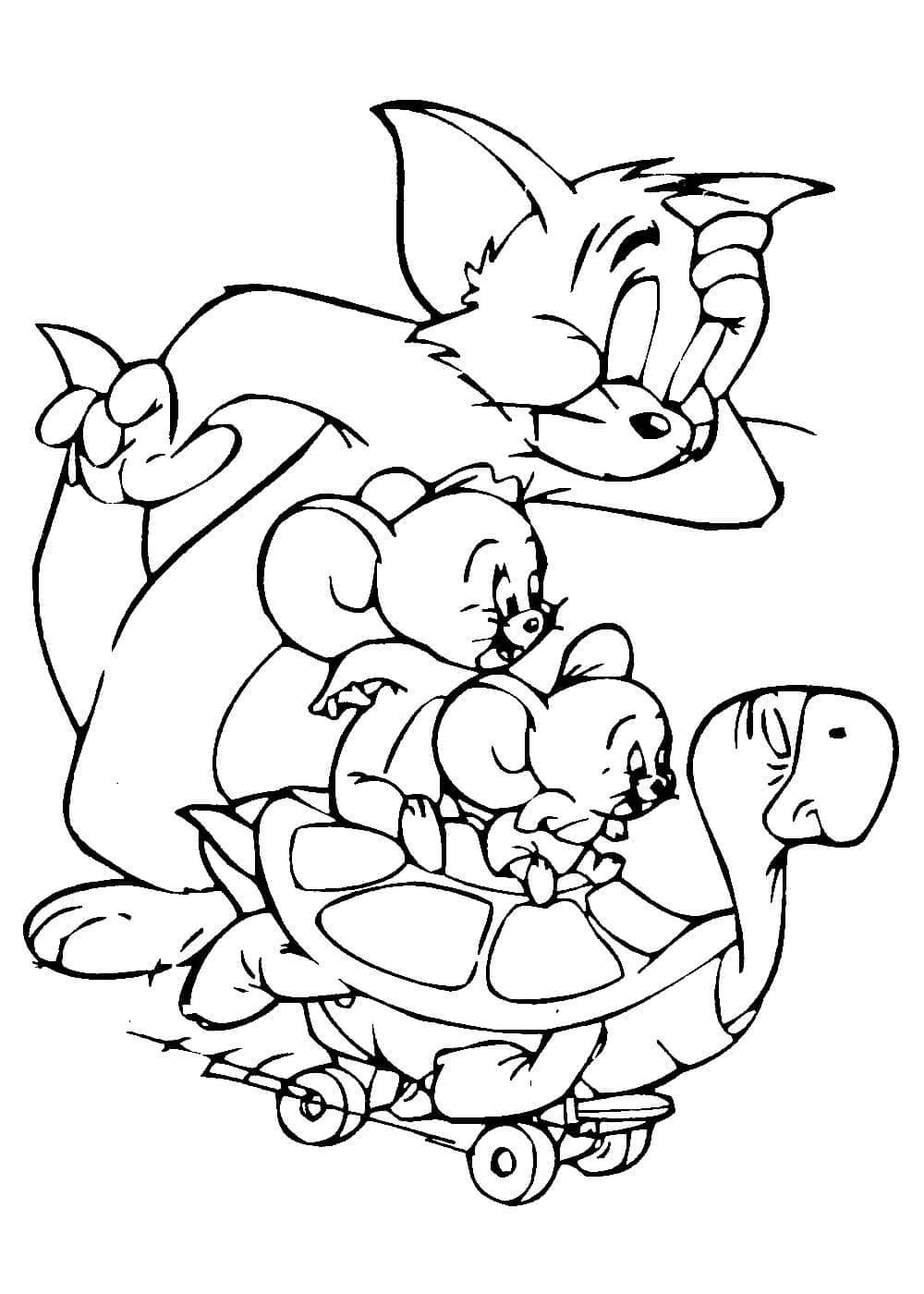 Tom em Pânico com Jerry e Tuffy em Ação