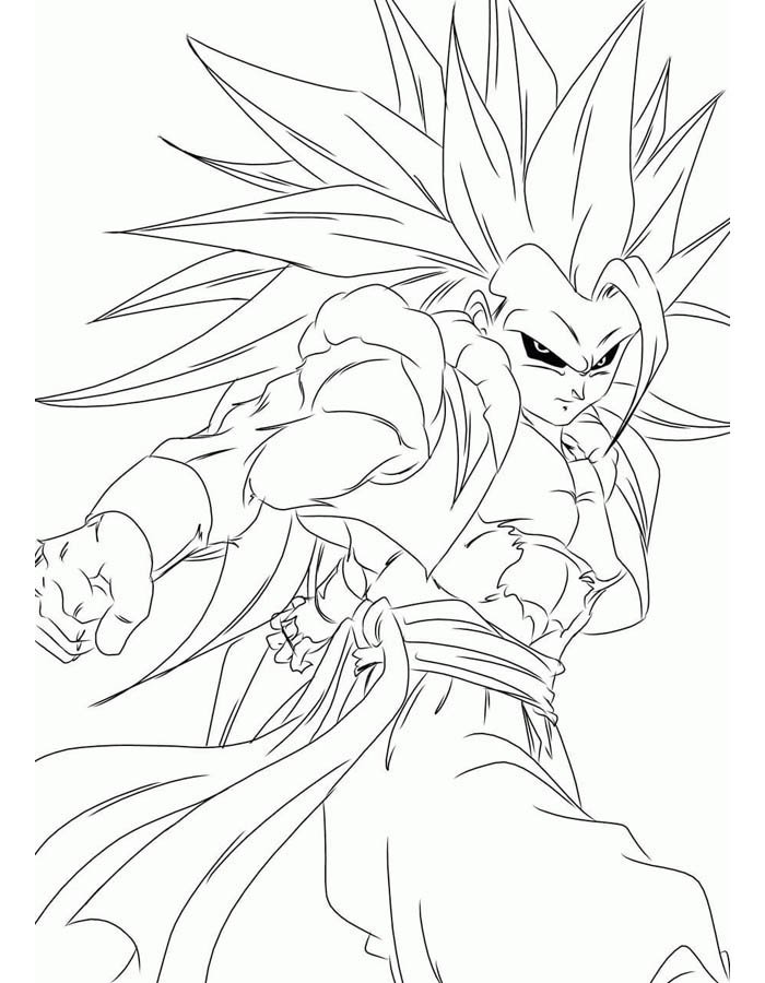 Transformação de Super Saiyan em Ação