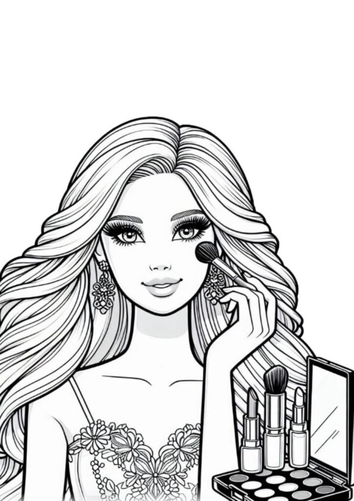 Transforme Barbie com Brilho e Cor