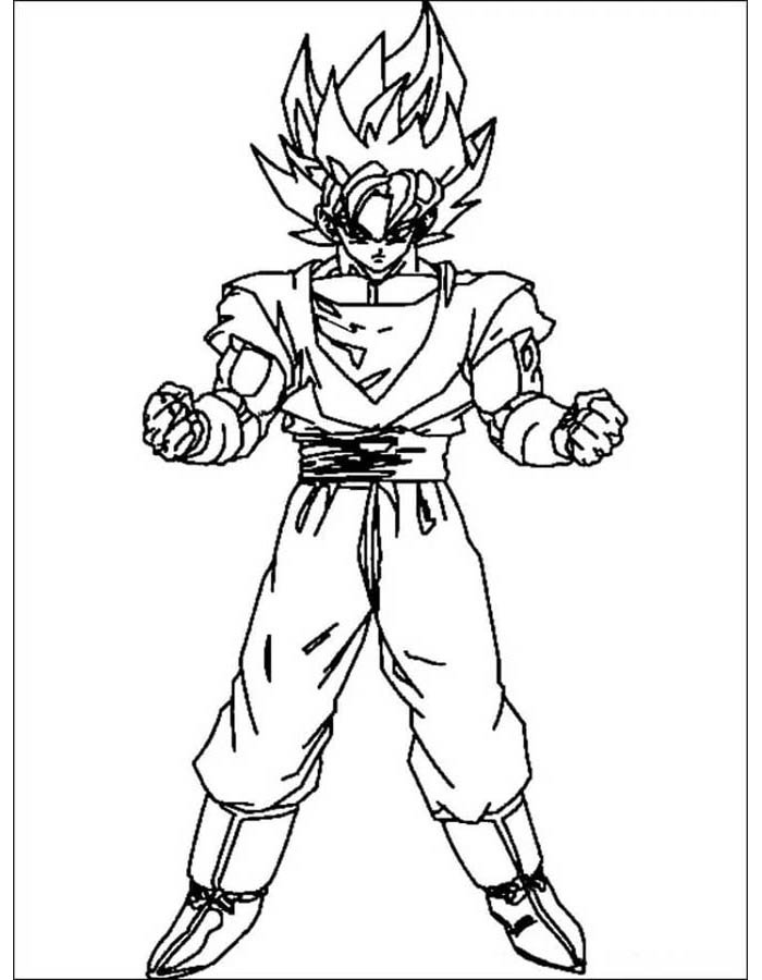 Transforme Goku Super Saiyajin com Suas Cores