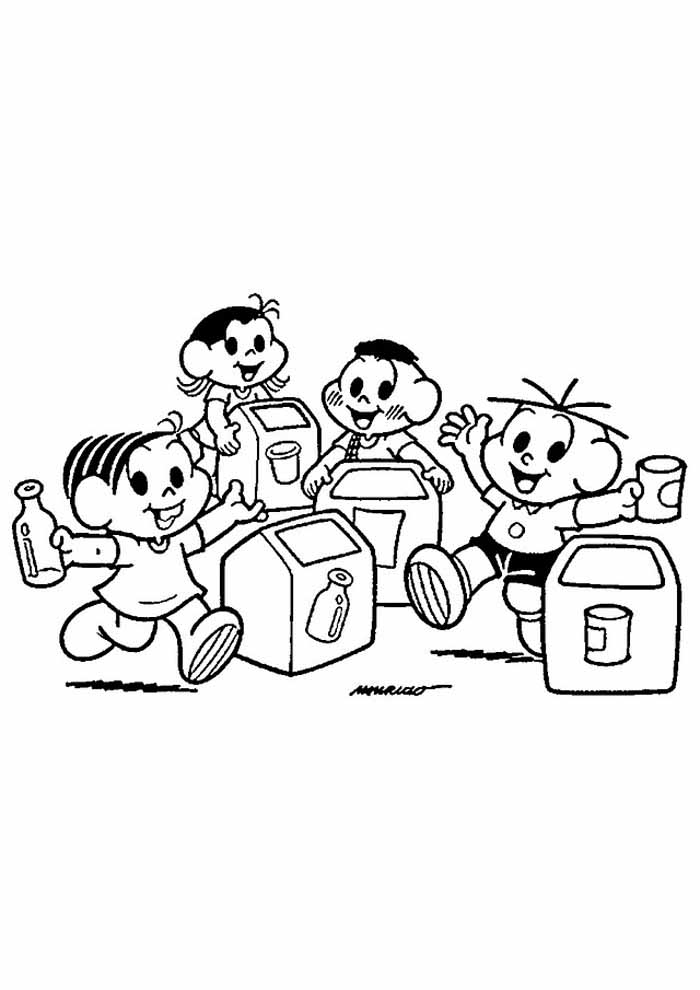 A Turminha da Mônica Reciclando com Alegria