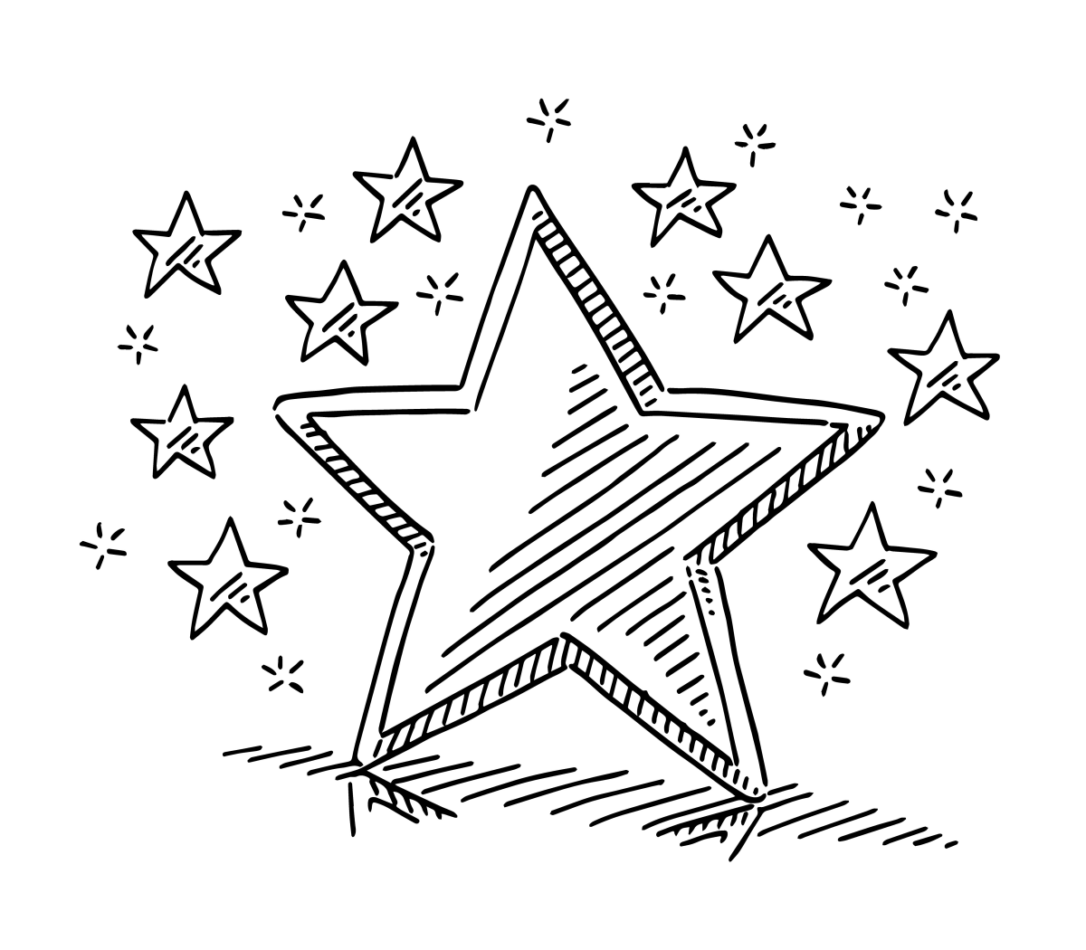 Universo de Estrelas: Arte para Colorir