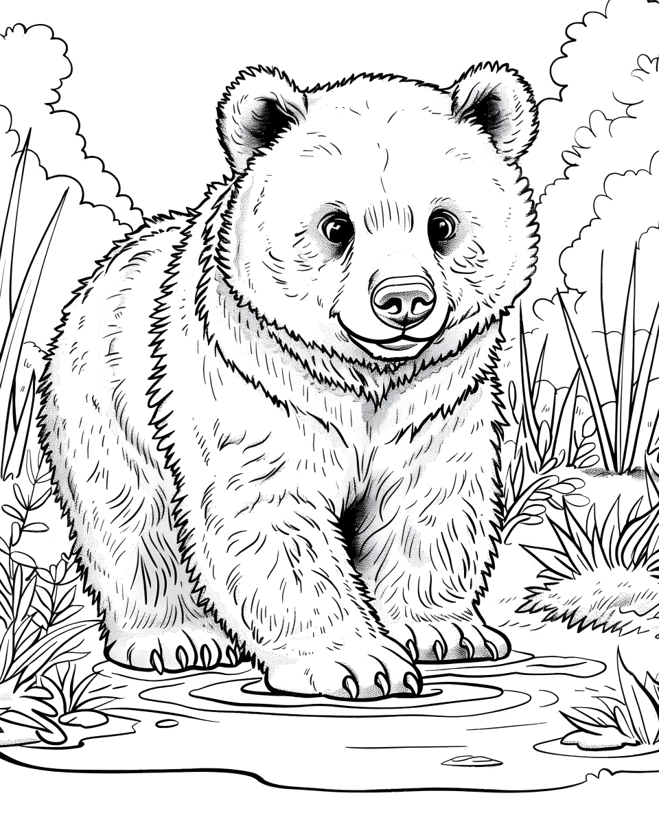Urso Aventureiro no Bosque