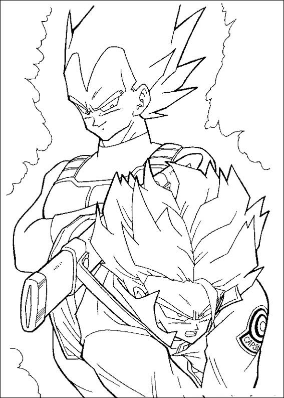 Vegeta e Trunks em Ação