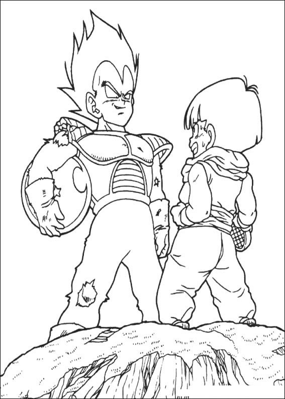 Vegeta e Trunks: Laços de Poder em Dragon Ball Z
