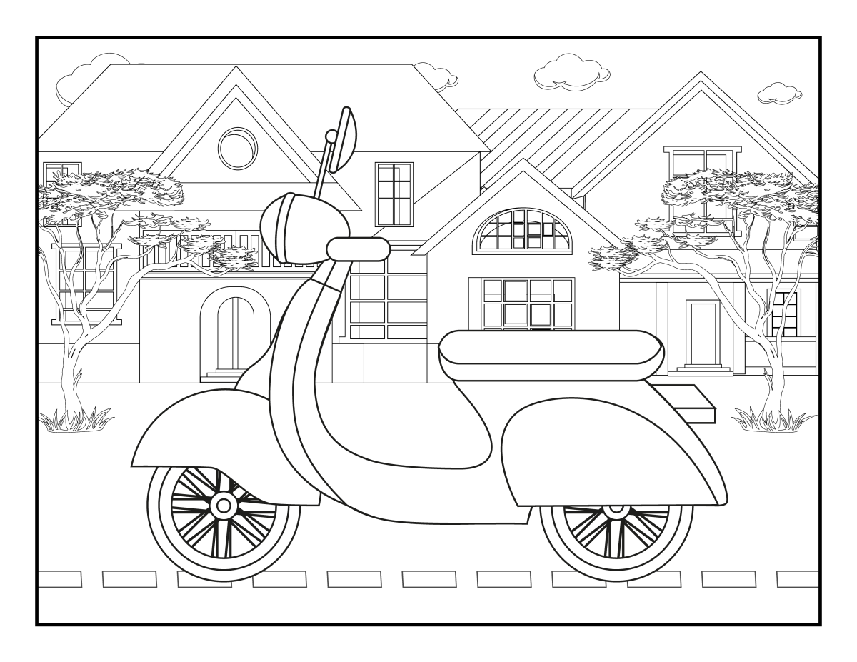 A Ventura Urbana de uma Scooter Clássica